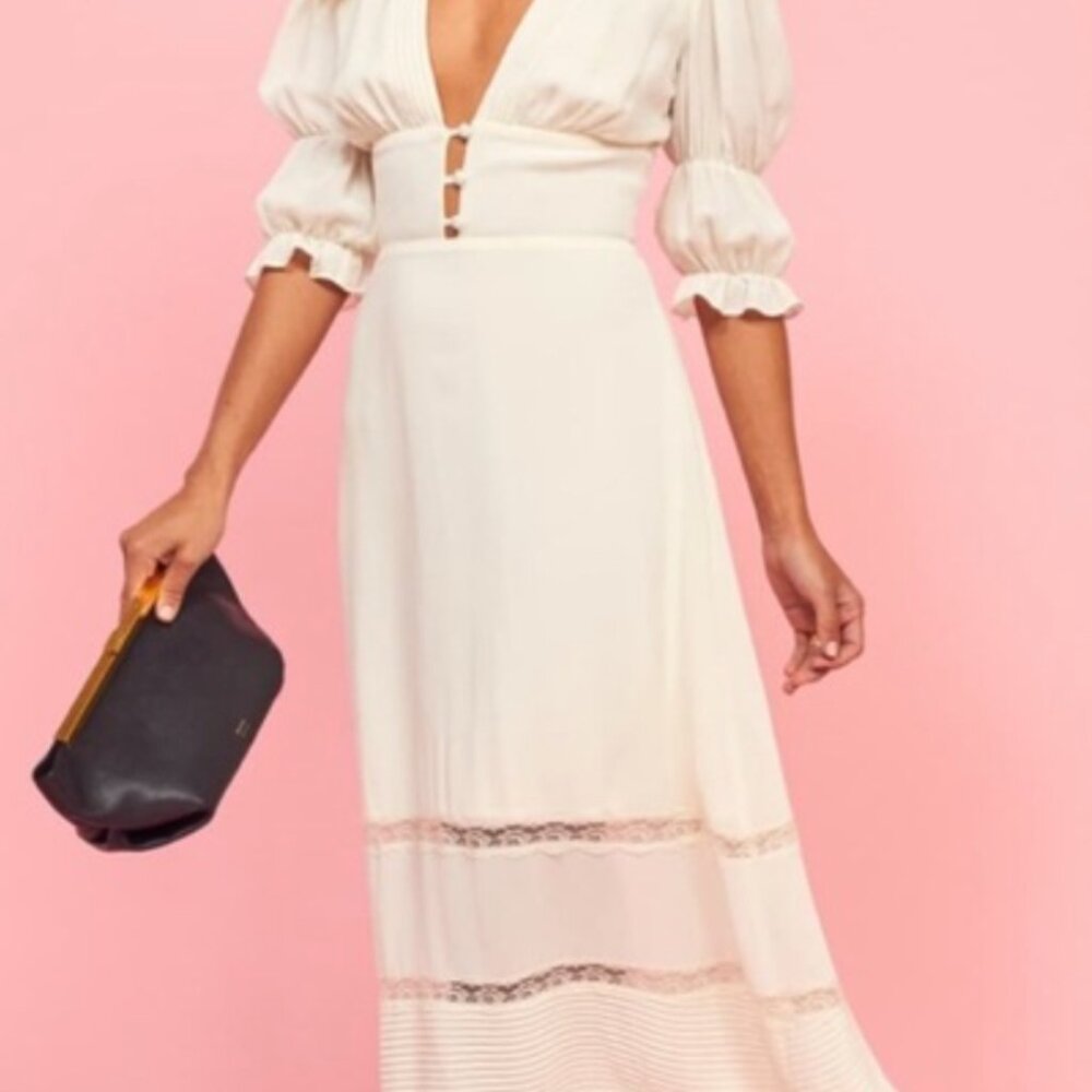 Ivory Reformation Ginny dress - Never worn, NWT size 12